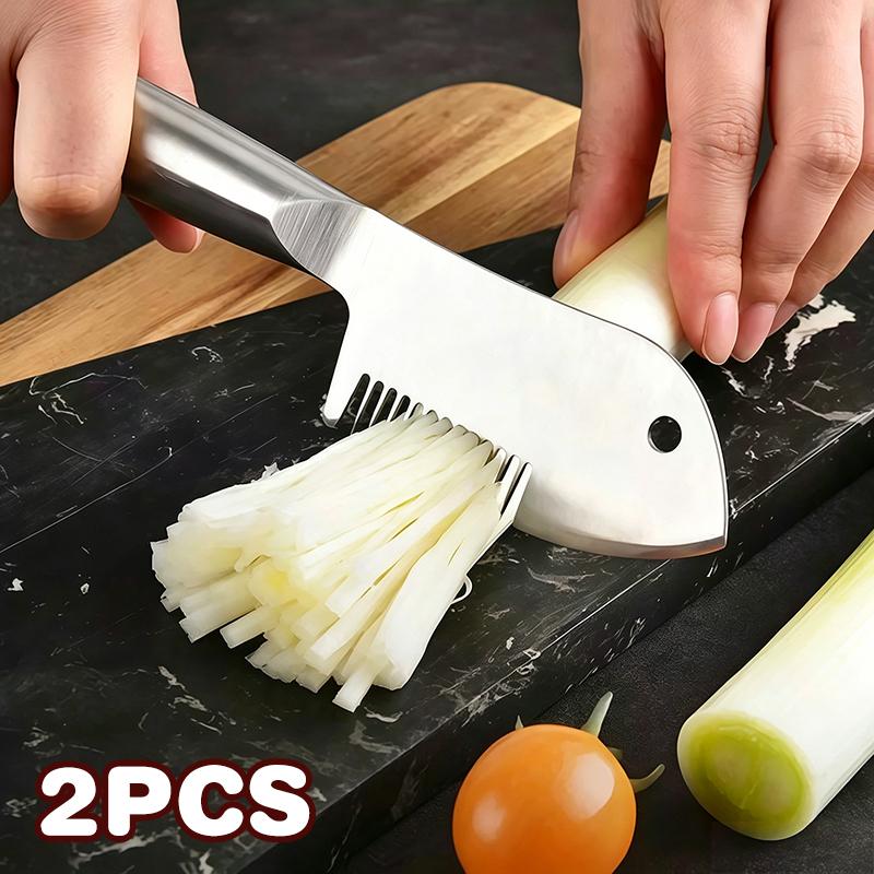 Meal Prep Cutting - Cuchillo cortador de cebollas de acero