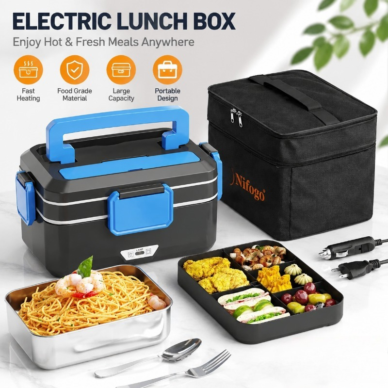 Meal Prep Bag - Lonchera eléctrica con calefacción de doble