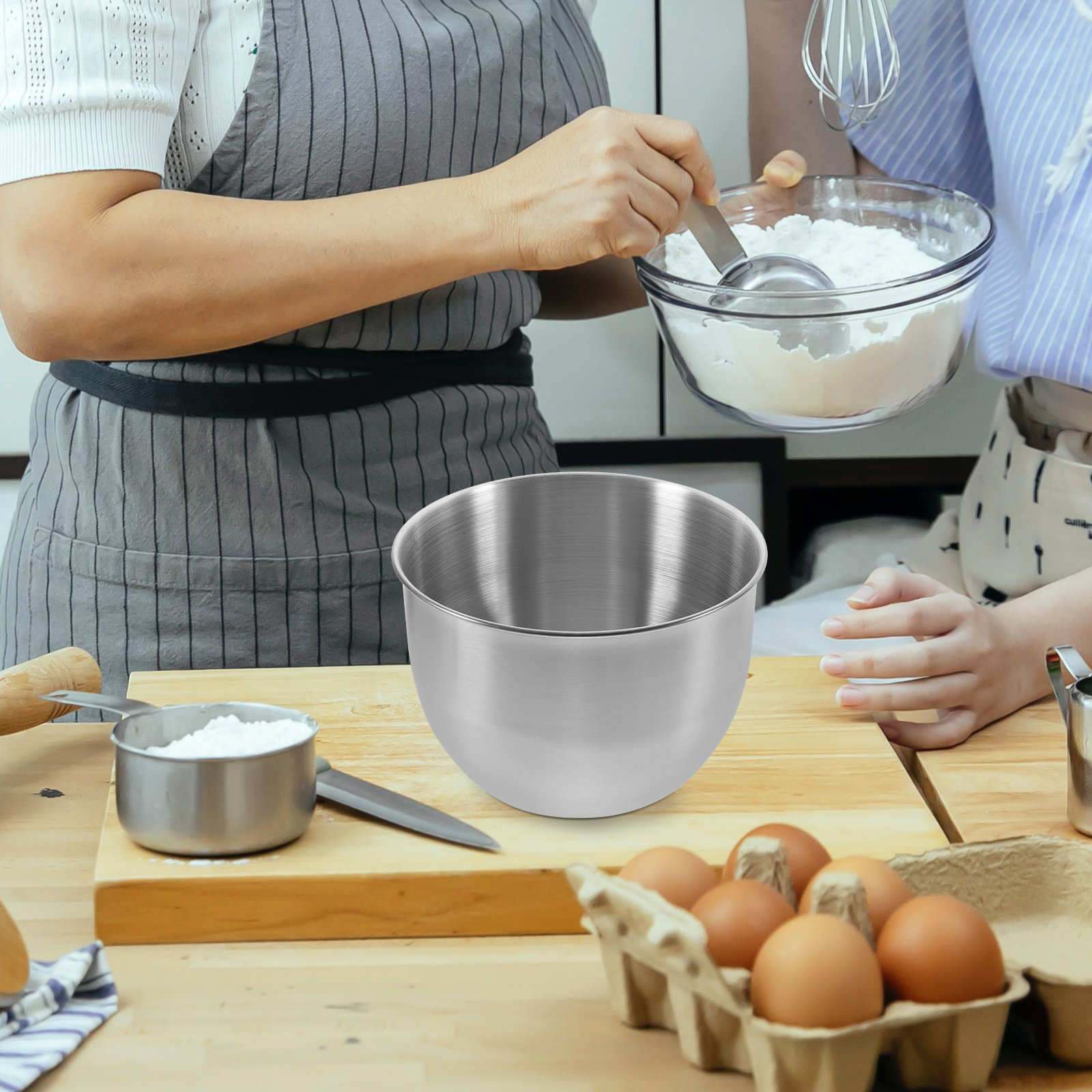 Meal Prep Kitchen - Tazón de mezcla de acero inoxidable
