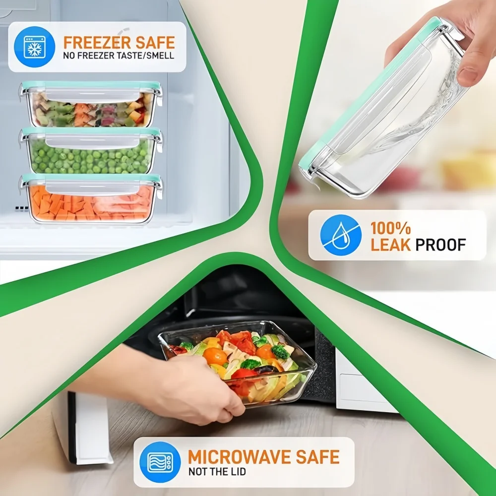 Lonchera de Vidrio Libre de BP - Meal Prep Rezepte reseña y precio