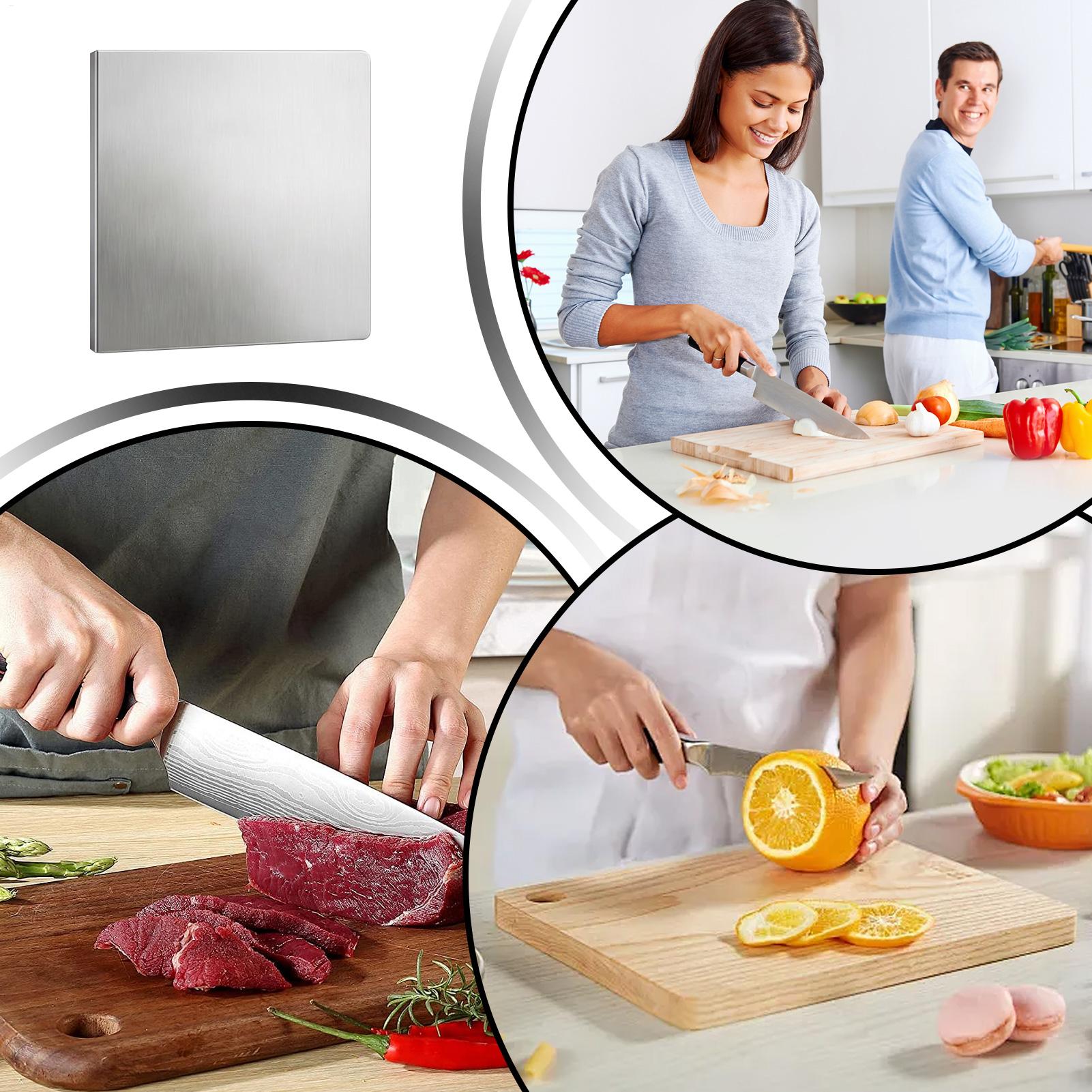 Tabla de cortar de acero inoxi - Meal Prep Cutting reseña y precio