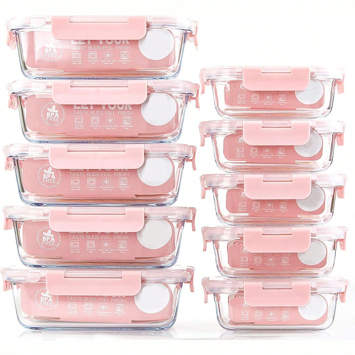 Paquete de 10 recipientes de v - Meal Prep Kitchen reseña y precio