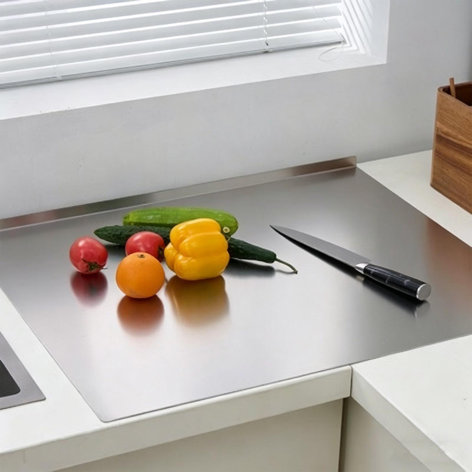 Tabla de cortar de acero inoxi - Meal Prep Cutting reseña y precio