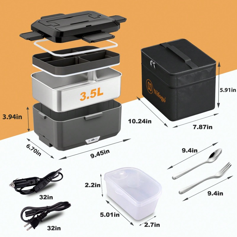Lonchera eléctrica con calefac - Meal Prep Bag reseña y precio