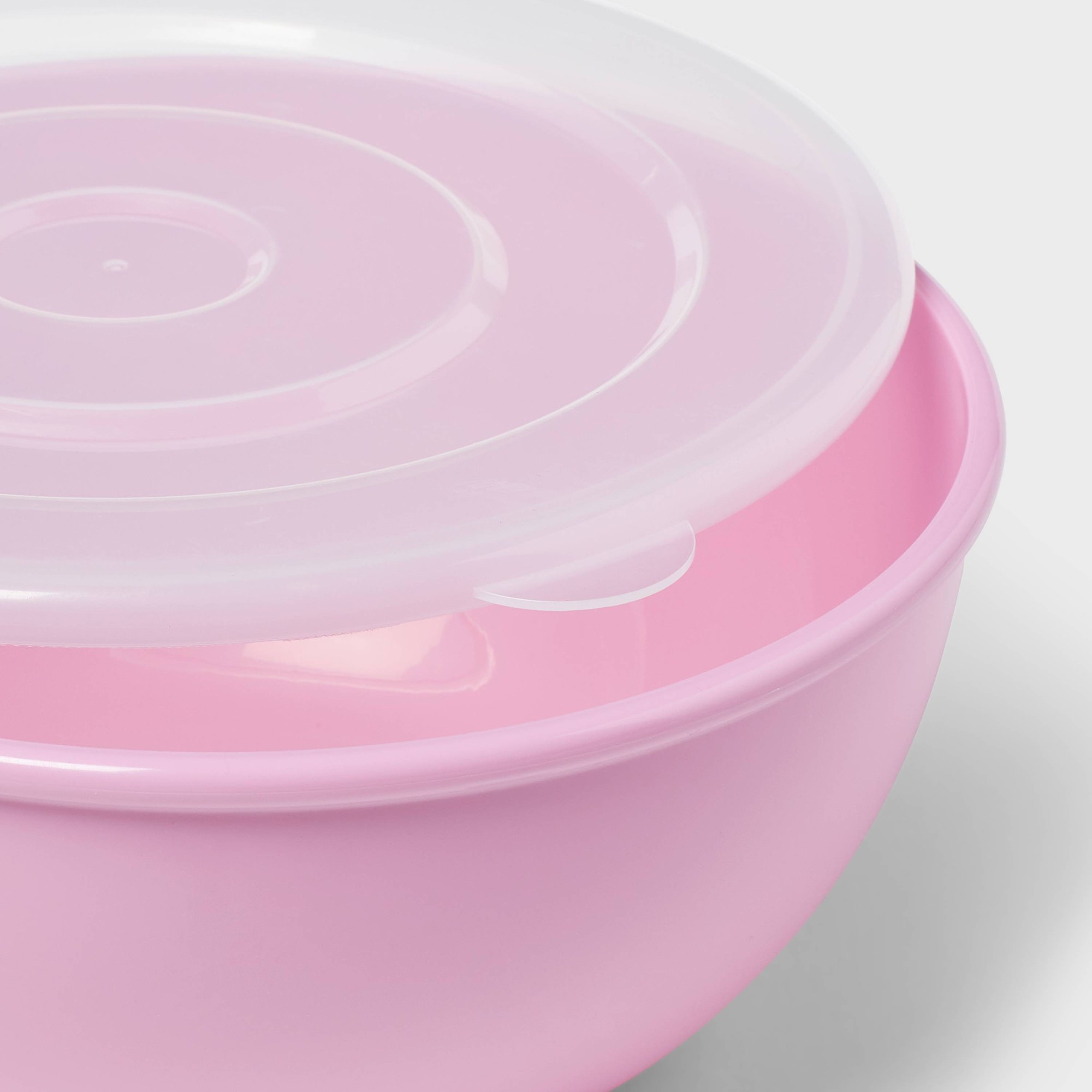 Tazón Rosa con Tapa a Juego, C - Meal Prep Kitchen reseña y precio