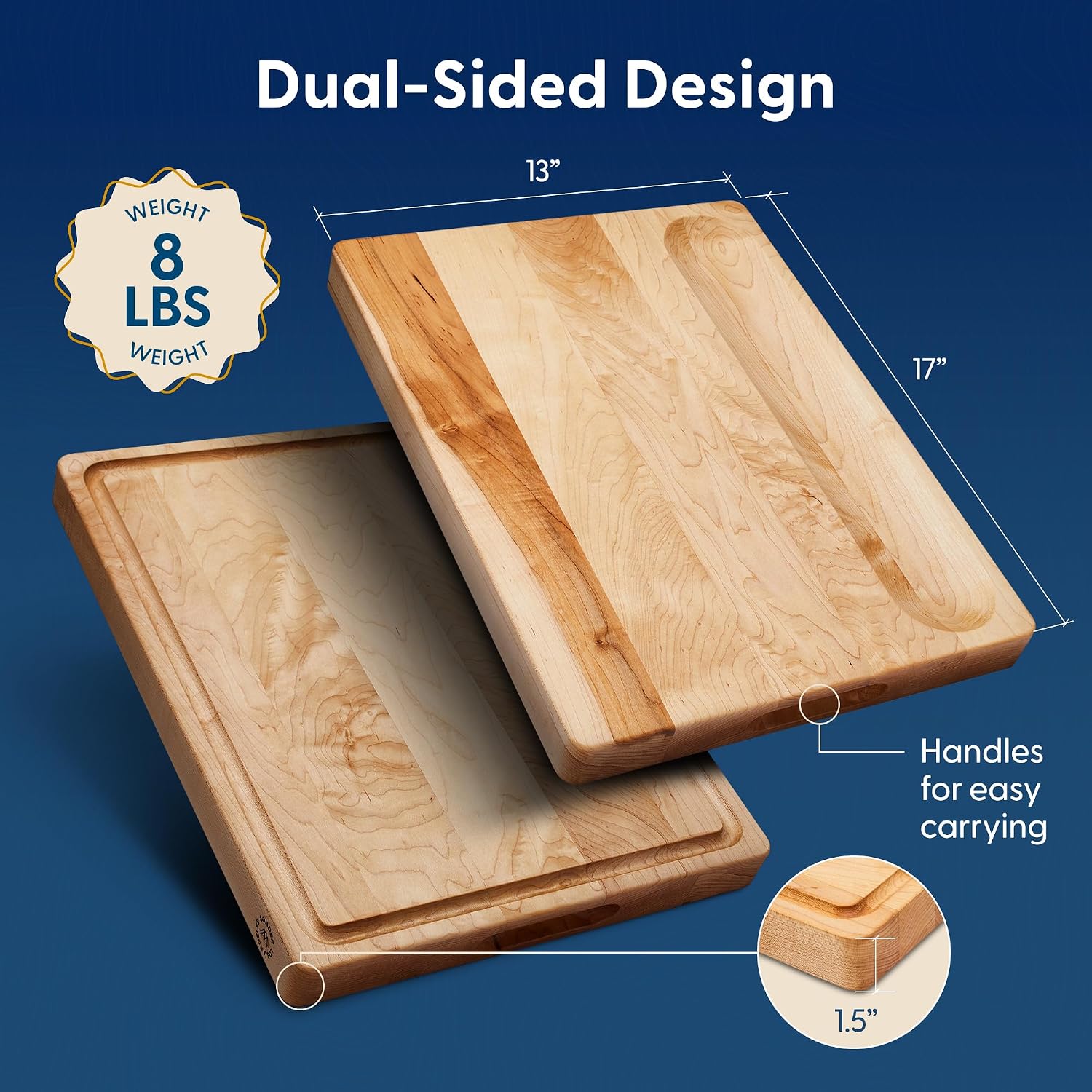 Tabla de cortar de madera de a - Meal Prep Cutting reseña y precio